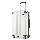 Miss Lulu London K1777-1L - Kono 24 Zoll ABS Leichtes Súly Kompakt Hartschale bőrönd  ausgedehnte Reisen - bézs