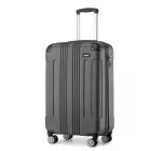 Miss Lulu London K1777-1L - Kono 19 Zoll ABS Leichtes Súly Kompakt Hartschale Kabinen-bőrönd Reise-kézipoggyász - szürke