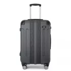 Miss Lulu London K1777-1L - Kono 24 Zoll ABS Leichtes Súly Kompakt Hartschale bőrönd  ausgedehnte Reisen - szürke
