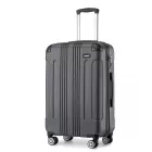 Miss Lulu London K1777-1L - Kono 28 Zoll ABS Leichtes Súly Kompakt Hartschale bőrönd  ausgedehnte Reisen - szürke