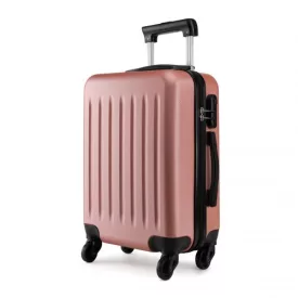   Miss Lulu London K1872L - Kono 28 Zoll ABS-bőrönd 4-Rad-Spinner-bőrönd - Nackt