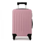 Miss Lulu London K1872L - Kono 24 Zoll ABS-bőrönd 4-Rad-Spinner-bőrönd - rózsaszín