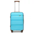 Miss Lulu London K2092L - Kono 20 Zoll Helles PP keményfalú-kézipoggyász in Kabinengröße - kék és barna