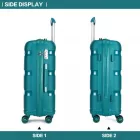 Miss Lulu London K2092L - Kono 20 Zoll Helles PP keményfalú-kézipoggyász in Kabinengröße - kék