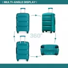 Miss Lulu London K2092L - Kono 20 Zoll Helles PP keményfalú-kézipoggyász in Kabinengröße - kék