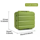 Miss Lulu London K2092L - Kono 14 Zoll Helles Hartschale PP sminkzseb - zöld