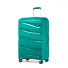 Miss Lulu London K2094L - Kono 24 Zoll könnyű Polypropylen bőrönd  TSA-zár - Blaugrün
