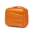 Miss Lulu London K2094L - Kono 14 Zoll könnyű Polypropylen Harte Schale Kosmetikkoffer - narancssárga