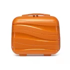 Miss Lulu London K2094L - Kono 14 Zoll könnyű Polypropylen Harte Schale Kosmetikkoffer - narancssárga