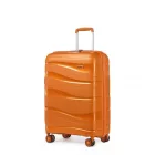 Miss Lulu London K2094L - Kono 20 Zoll könnyű Polypropylen bőrönd  TSA-zár - narancssárga