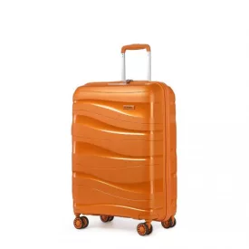   Miss Lulu London K2094L - Kono 20 Zoll könnyű Polypropylen bőrönd  TSA-zár - narancssárga