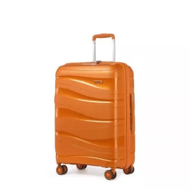   Miss Lulu London K2094L - Kono 24 Zoll könnyű Polypropylen bőrönd  TSA-zár - narancssárga