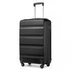Miss Lulu London K2191L - Kono 19 Zoll Kabinengröße Handgepäckkoffer - Stromlinienförmig Leichtes Súly ABS Hardshell  Sicher TSA-zár - fekete