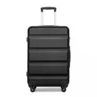 Miss Lulu London K2191L - Kono 24 Zoll Einchecken bőrönd - Stromlinienförmig ABS Hardshell bőrönd  biztonságos TSA-zár - fekete