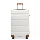 Miss Lulu London K2191L - Kono 19 Zoll Kabinengröße Handgepäckkoffer - Stromlinienförmig Leichtes Súly ABS Hardshell  Sicher TSA-zár - Creme