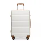 Miss Lulu London K2191L - Kono 24 Zoll Einchecken bőrönd - Stromlinienförmig ABS Hardshell bőrönd  biztonságos TSA-zár - Creme