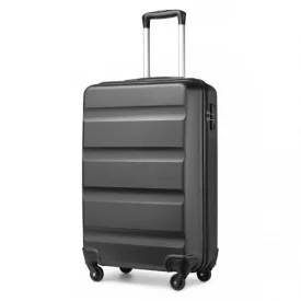   Miss Lulu London K2191L - Kono 19 Zoll Kabinengröße Handgepäckkoffer - Stromlinienförmig Leichtes Súly ABS Hardshell  Sicher TSA-zár - szürke
