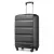 Miss Lulu London K2191L - Kono 19 Zoll Kabinengröße Handgepäckkoffer - Stromlinienförmig Leichtes Súly ABS Hardshell  Sicher TSA-zár - szürke