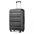 Miss Lulu London K2191L - Kono 24 Zoll Einchecken bőrönd - Stromlinienförmig ABS Hardshell bőrönd  biztonságos TSA-zár - szürke