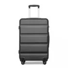 Miss Lulu London K2191L - Kono 24 Zoll Einchecken bőrönd - Stromlinienförmig ABS Hardshell bőrönd  biztonságos TSA-zár - szürke