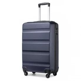  Miss Lulu London K2191L - Kono 19 Zoll Kabinengröße Handgepäckkoffer - Stromlinienförmig Leichtes Súly ABS Hardshell  Sicher TSA-zár - Marineblau