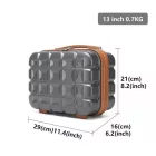 Miss Lulu London K2292L - Kono 13 Zoll könnyű Harte Schale ABS sminkzseb - szürke