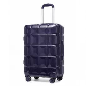  Miss Lulu London K2292L - Kono 24 Zoll könnyű keményfalú-ABS-bőrönd  TSA-zár - Marine