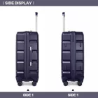 Miss Lulu London K2292L - Kono 24 Zoll könnyű keményfalú-ABS-bőrönd  TSA-zár - Marine