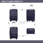 Miss Lulu London K2292L - Kono 24 Zoll könnyű keményfalú-ABS-bőrönd  TSA-zár - Marine