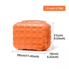Miss Lulu London K2292L - Kono 13 Zoll könnyű Harte Schale ABS sminkzseb - narancssárga