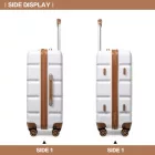 Miss Lulu London K2292L - Kono könnyű keményfalú-ABS-bőrönd  TSA-zár és bőrönd 4teiliges szett - Weiß