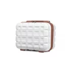Miss Lulu London K2292L - Kono 13 Zoll könnyű Harte Schale ABS sminkzseb - Weiß
