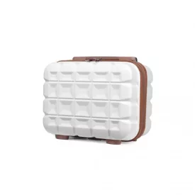   Miss Lulu London K2292L - Kono 13 Zoll könnyű Harte Schale ABS sminkzseb - Weiß