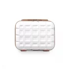 Miss Lulu London K2292L - Kono 13 Zoll könnyű Harte Schale ABS sminkzseb - Weiß