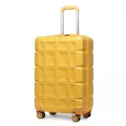 Miss Lulu London K2292L - Kono 20 Zoll könnyű keményfalú-ABS-Gepäck bőrönd  TSA-zár - sárga