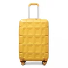 Miss Lulu London K2292L - Kono 20 Zoll könnyű keményfalú-ABS-Gepäck bőrönd  TSA-zár - sárga