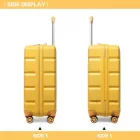Miss Lulu London K2292L - Kono 20 Zoll könnyű keményfalú-ABS-Gepäck bőrönd  TSA-zár - sárga