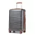Miss Lulu London K2391L - British utazó 24 Zoll tartós Polycarbonat és ABS keményfalú-bőrönd  TSA-zár - szürke és barna