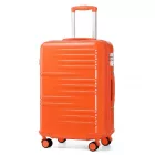 Miss Lulu London K2391L - British utazó 24 Zoll tartós Polycarbonat és ABS keményfalú-bőrönd  TSA-zár - narancssárga