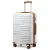 Miss Lulu London K2391L - British utazó 24 Zoll tartós Polycarbonat és ABS keményfalú-bőrönd  TSA-zár - Weiß