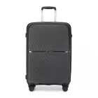 Miss Lulu London K2393L - British utazó 3 darabos szett Spinner keményfalú PP bőrönd  TSA zár - fekete