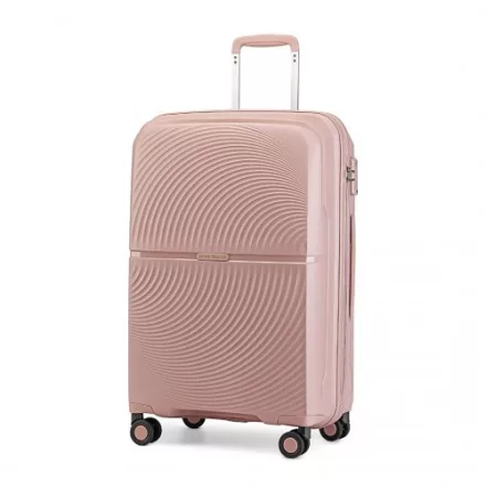 Miss Lulu London K2393L - British utazó 24 Zoll Spinner keményfalú PP bőrönd  TSA zár - Nackt