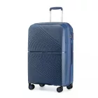 Miss Lulu London K2393L - British utazó 24 Zoll Spinner keményfalú PP bőrönd  TSA zár - Marine