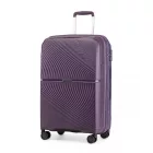 Miss Lulu London K2393L - British utazó 24 Zoll Spinner keményfalú PP bőrönd  TSA zár - Lila