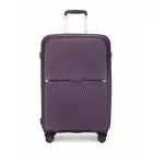 Miss Lulu London K2393L - British utazó 24 Zoll Spinner keményfalú PP bőrönd  TSA zár - Lila