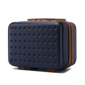   Miss Lulu London K2394L - Kono 13 Zoll Besonderes Hartschale ABS sminkzseb - Marine