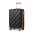 Miss Lulu London K2395L - British utazó 24 Zoll ultrakönnyű ABS és Polycarbonat Beuliger Diamant bőrönd  TSA-zár - fekete és barna