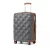 Miss Lulu London K2395L - British utazó 28 Zoll ultrakönnyű ABS és Polycarbonat Beuliger Diamant-bőrönd  TSA-zár - szürke és barna