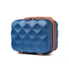 Miss Lulu London K2395L - British utazó 13 Zoll ultrakönnyű ABS és Polycarbonat bőrönd - Marine és barna