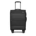 Miss Lulu London KSB2597 - British utazó Eleganter, robuster 20-Zoll-Weichschalenkoffer  leisen TPE-Rollen, TSA-Sicherheit és Laptop-Fach - fekete